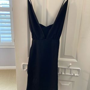 Super down black dress